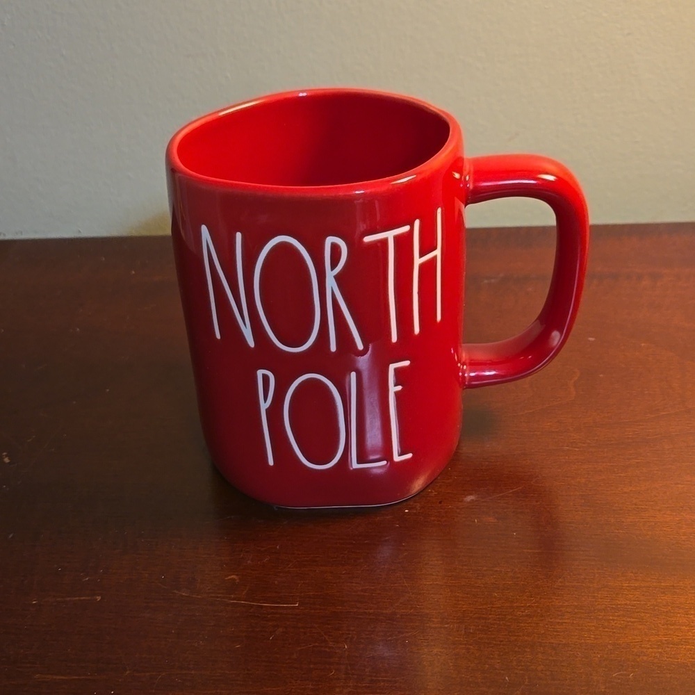 Rae Dunn Red North Pole Coffee Mug
